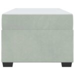 vidaXL Rám postele s matracom Iný Svetlosivá 80 x 200 cm Zamat – Obrázok 4