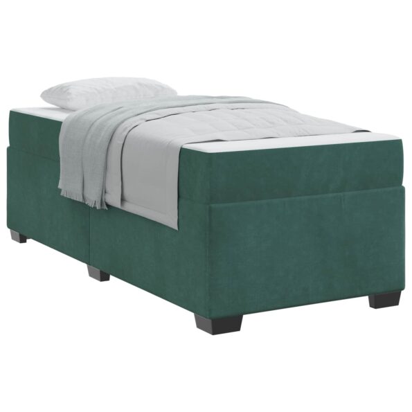 vidaXL Rám postele s matracmi Tmavozelená 80 x 200 cm látka – Obrázok 10