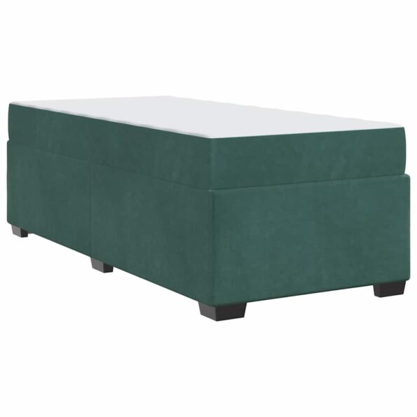vidaXL Rám postele s matracmi Tmavozelená 80 x 200 cm látka – Obrázok 6