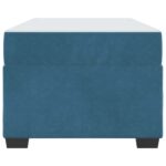 vidaXL Rám postele s matracom Iný Modrá 80 x 200 cm Zamat – Obrázok 4