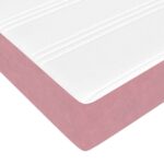 vidaXL Rám postele s matracmi Ružová 90 x 200 cm látka – Obrázok 8