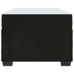 vidaXL Rám postele s matracom Iný Čierna 100 x 200 cm Zamat – Obrázok 4