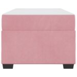 vidaXL Rám postele Iný Ružová 100 x 200 cm Zamat – Obrázok 4