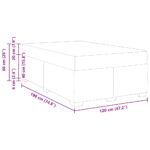 vidaXL Rám postele s matracom Iný Čierna 120 x 190 cm Zamat – Obrázok 9