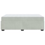 vidaXL Rám postele s matracom Iný Svetlosivá 120 x 200 cm Zamat – Obrázok 5