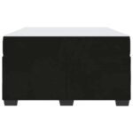 vidaXL Rám postele s matracom Iný Čierna 120 x 200 cm Zamat – Obrázok 4