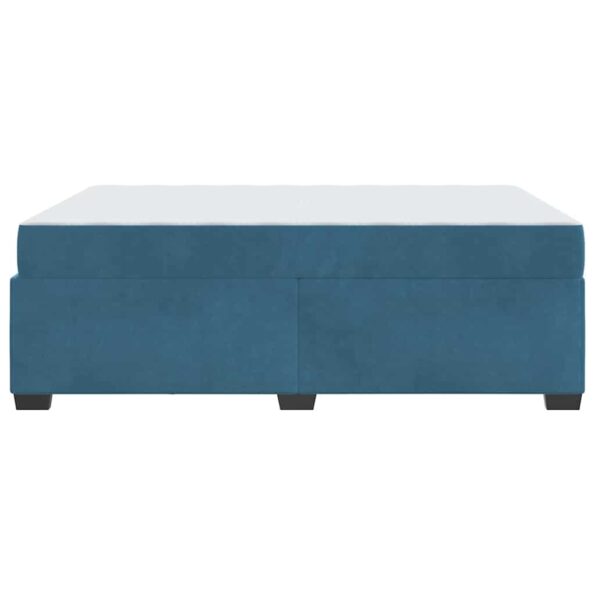 vidaXL Rám postele s matracmi Tmavomodrá 140 x 200 cm látka – Obrázok 5