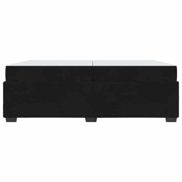 vidaXL Rám postele s matracmi Čierna 200 x 200 cm Zamat – Obrázok 4