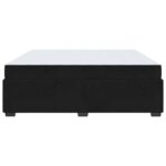 vidaXL Rám postele s matracmi Čierna 200 x 200 cm Zamat – Obrázok 5