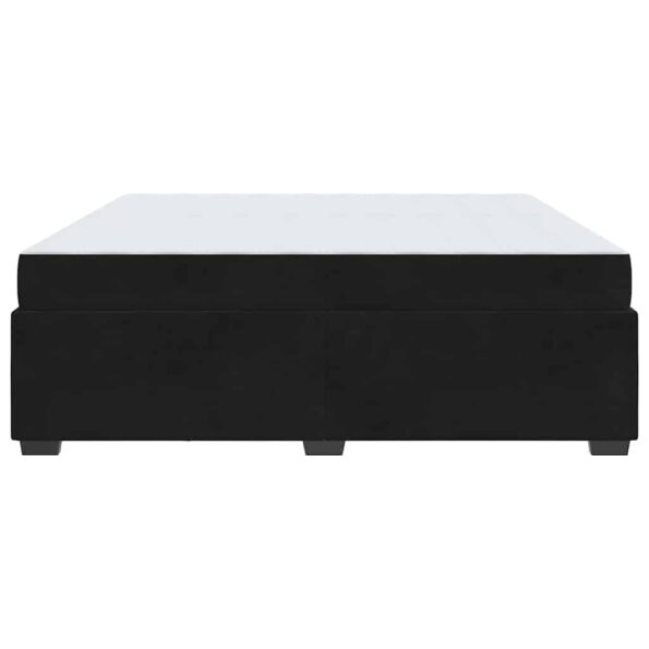 vidaXL Rám postele s matracmi Čierna 200 x 200 cm Zamat – Obrázok 5
