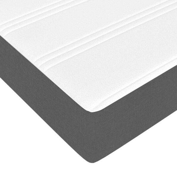vidaXL Rám postele s matracmi Tmavo šedá 80 x 200 cm látka – Obrázok 8