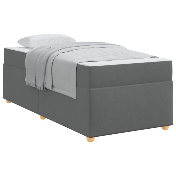 vidaXL Rám postele s matracmi Tmavo šedá 80 x 200 cm látka – Obrázok 10