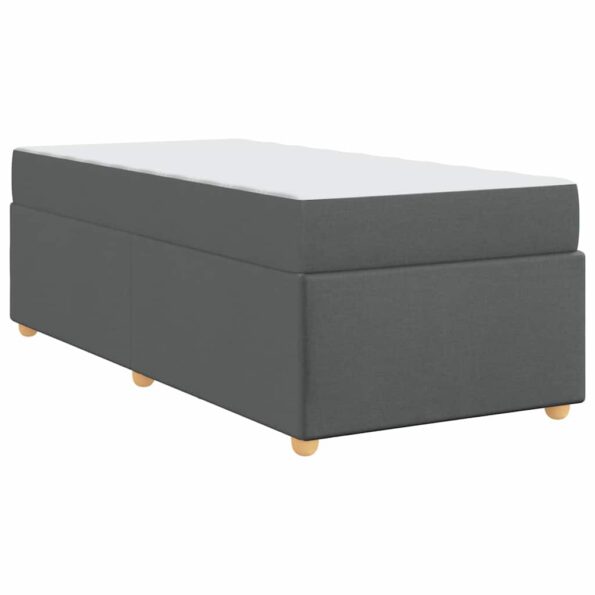 vidaXL Rám postele s matracmi Tmavo šedá 80 x 200 cm látka – Obrázok 6