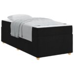 vidaXL Rám postele s matracom Iný Čierna 90 x 190 cm látka – Obrázok 10