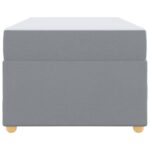 vidaXL Rám postele s matracom Iný Svetlosivá 90 x 200 cm látka – Obrázok 4