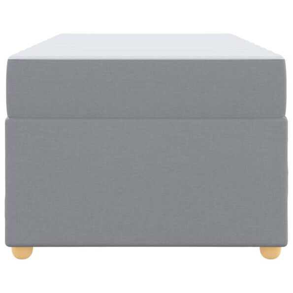 vidaXL Rám postele s matracom Iný Svetlosivá 100 x 200 cm látka – Obrázok 4