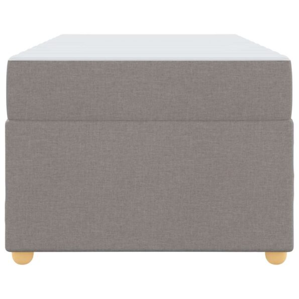 vidaXL Rám postele s matracmi Sivohnedá 100 x 200 cm látka – Obrázok 4