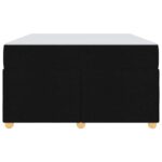 vidaXL Rám postele s matracom Iný Čierna 120 x 190 cm látka – Obrázok 4