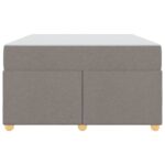 vidaXL Rám postele s matracmi Sivohnedá 120 x 190 cm látka – Obrázok 4