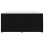 vidaXL Rám postele s matracom Iný Čierna 140 x 200 cm látka – Obrázok 4