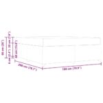 vidaXL Rám postele s matracmi Modrá 180 x 200 cm látka – Obrázok 9