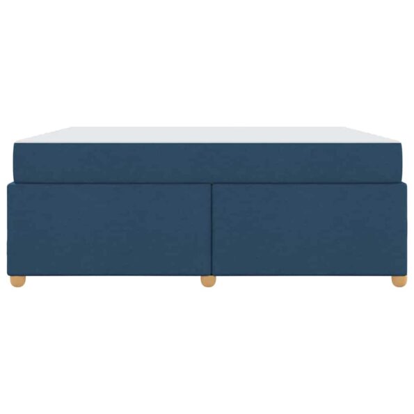 vidaXL Rám postele s matracmi Modrá 180 x 200 cm látka – Obrázok 4