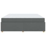 vidaXL Rám postele s matracom Iný Tmavo šedá 200 x 200 cm látka – Obrázok 5