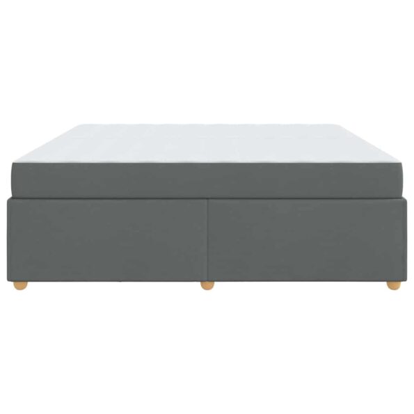 vidaXL Rám postele s matracom Iný Tmavo šedá 200 x 200 cm látka – Obrázok 5