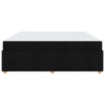 vidaXL Rám postele s matracom Iný Čierna 200 x 200 cm látka – Obrázok 5