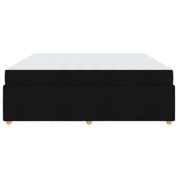 vidaXL Rám postele s matracom Iný Čierna 200 x 200 cm látka – Obrázok 5