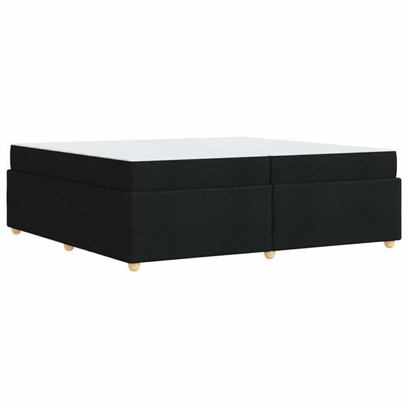 vidaXL Rám postele s matracom Iný Čierna 200 x 200 cm látka – Obrázok 6