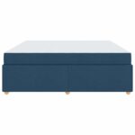 vidaXL Rám postele s matracom Iný Modrá 200 x 200 cm látka – Obrázok 5