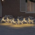 vidaXL LED soby s 180 LED-i 6 pcs Zlatá 64 x 42 x 15 cm PET – Obrázok 10