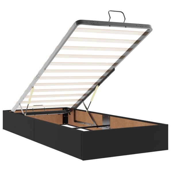 vidaXL Rám postele s matracom Iný Čierna 100 x 200 cm Umelá koža – Obrázok 12