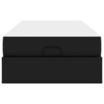 vidaXL Rám postele s matracom Iný Čierna 100 x 200 cm Umelá koža – Obrázok 7