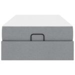 vidaXL Rám postele Svetlosivá 90 x 200 cm látka – Obrázok 7