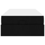 vidaXL Rám postele Čierna 90 x 200 cm látka – Obrázok 7