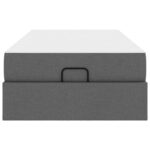 vidaXL Rám postele Tmavo šedá 100 x 200 cm látka – Obrázok 7