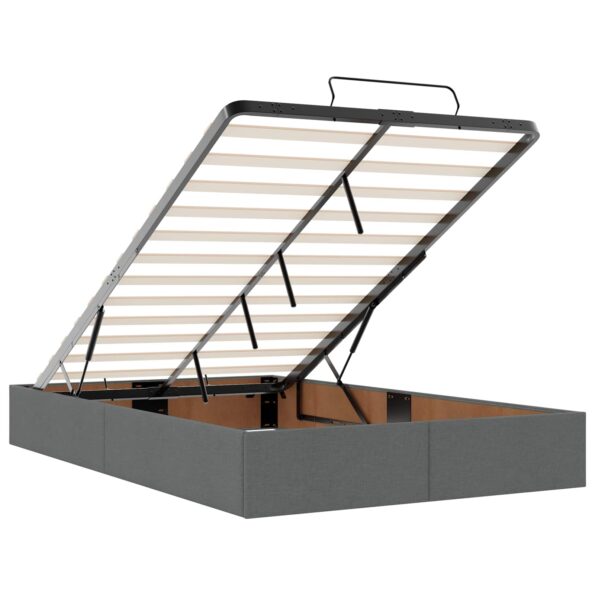 vidaXL Rám postele Tmavo šedá 120 x 200 cm látka – Obrázok 12