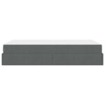 vidaXL Rám postele Tmavo šedá 120 x 200 cm látka – Obrázok 8