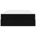 vidaXL Rám postele Čierna 120 x 200 cm látka – Obrázok 7