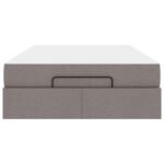 vidaXL Rám postele s matracmi Sivohnedá 120 x 200 cm látka – Obrázok 7