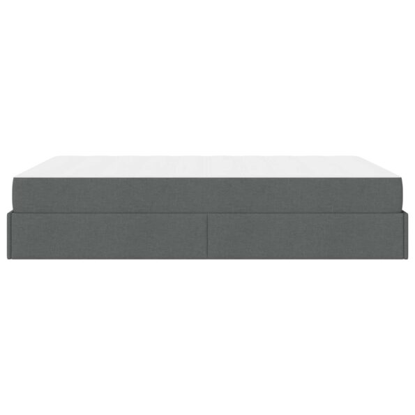 vidaXL Rám postele Tmavo šedá 140 x 200 cm látka – Obrázok 8