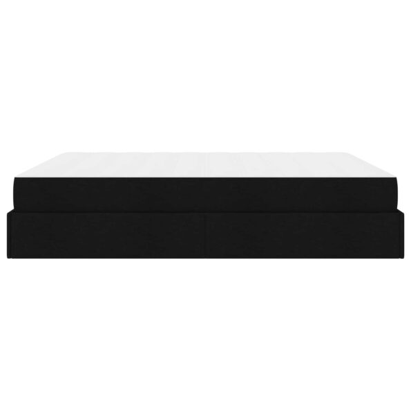 vidaXL Rám postele Iný s úložiskom Čierna 180 x 200 cm látka – Obrázok 7