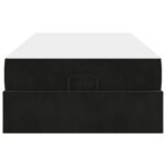 vidaXL Rám postele s úložiskom Čierna 90 x 200 cm Zamat – Obrázok 6