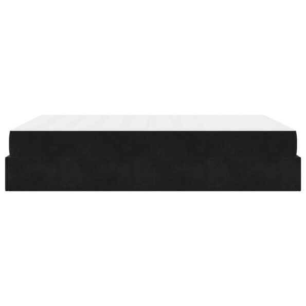 vidaXL Rám postele s úložiskom Čierna 140 x 200 cm Zamat – Obrázok 7