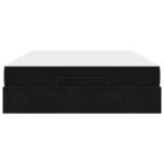 vidaXL Rám postele Iný Tmavozelená a biela 160 x 200 cm Zamat – Obrázok 6