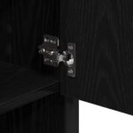 vidaXL Sada kúpeľňového nábytku 3 pcs Čierny dub Kompozitné drevo – Obrázok 11