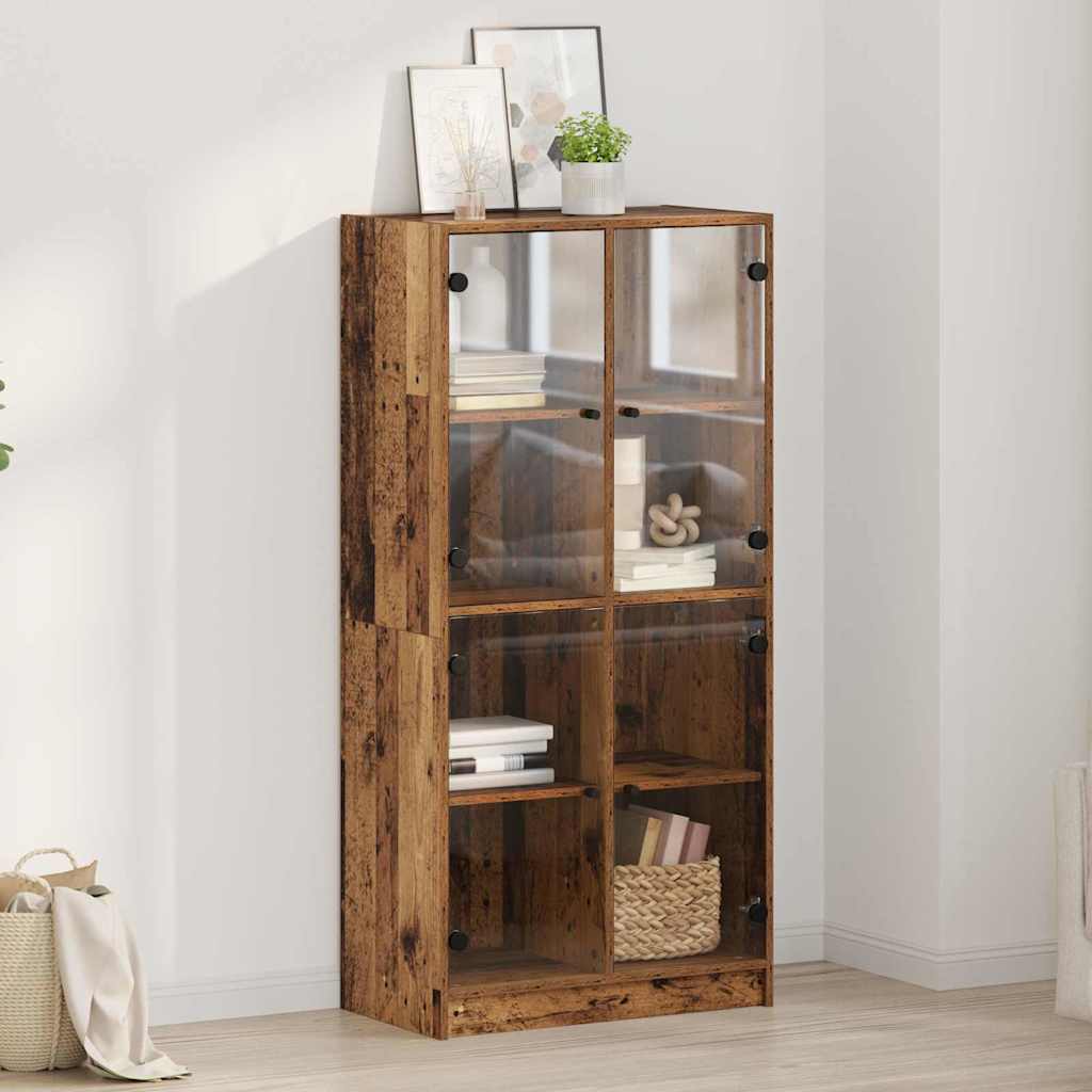 3402629_1.jpg vidaXL Highboard Staré drevo 68 x 37 x 142 cm Kompozitné drevo – Obrázok 1