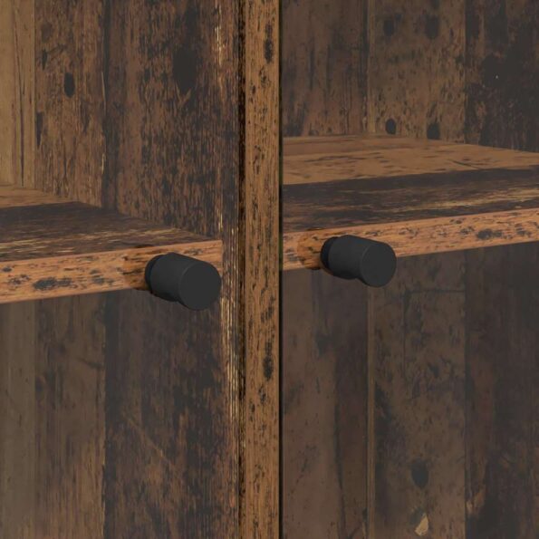 vidaXL Highboard Staré drevo 68 x 37 x 142 cm Kompozitné drevo – Obrázok 10